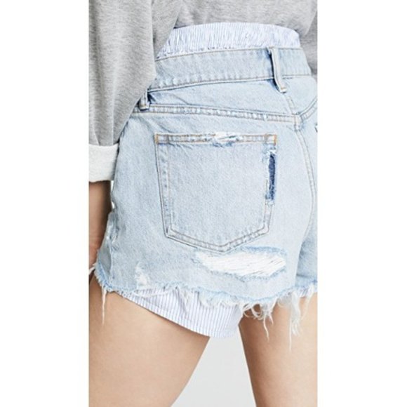 Denim x Alexander Wang Bite Shorts - Picture 7 of 8